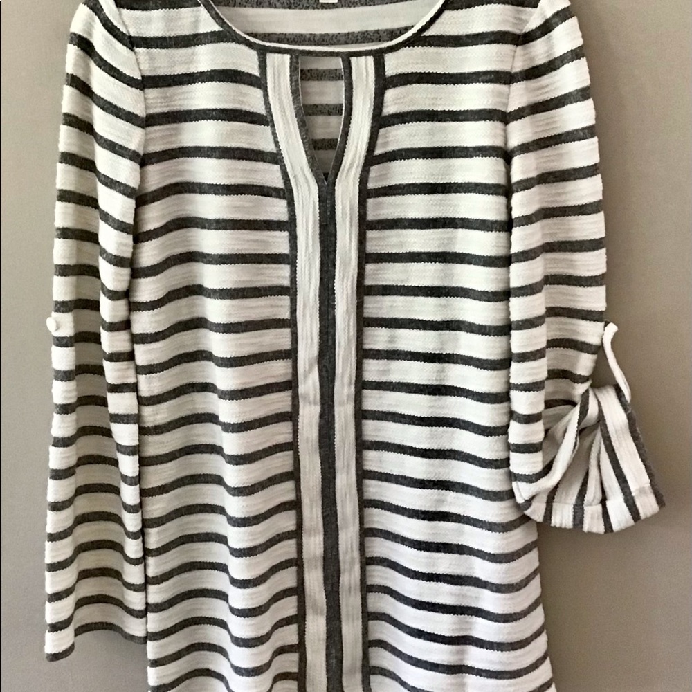 Sophie Max Shirt Pullover Soft Material Stripe XS
